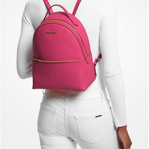 MICHAEL KORS Sheila Medium Front Packet Backpack ELECTRIC PINK COLOR - Picture 2 of 15